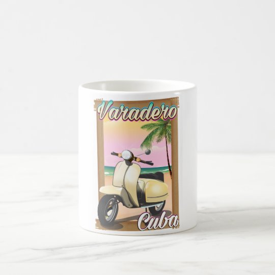 Varadero Cuban vintage scooter poster Coffee Mug