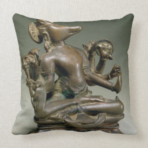 Varaha, Gurjara Pratihara, Tamil Nadu (bronze) Throw Pillow