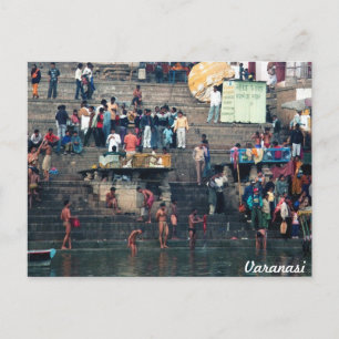 Varanasi ghats, postcard
