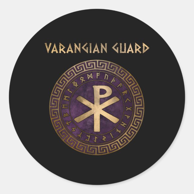 Varangian Guard Byzantine Empire Classic Round Sticker (Front)