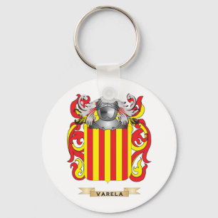 Varela Family Crest (Coat of Arms) Keychain