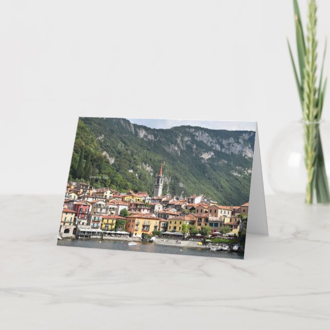 Varenna, Italy scenic photograph Card (Front)