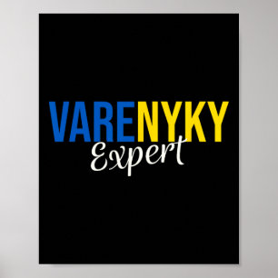 Varenyky Expert Support Ukraine Flag Ukrainian Lov Poster