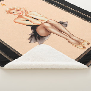 Varga Girl Cover Art by Alberto Vargas Sherpa Blanket