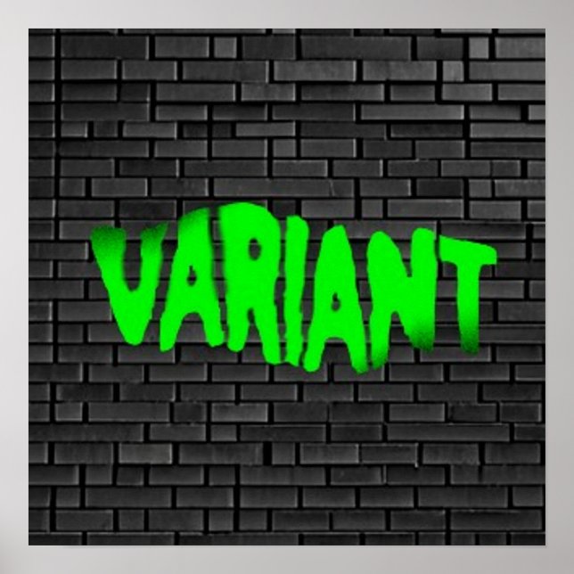 VARIANT Graffiti Vert 2 Matte Poster (Devant)