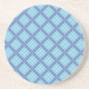 Variation Blue Plaid Coaster