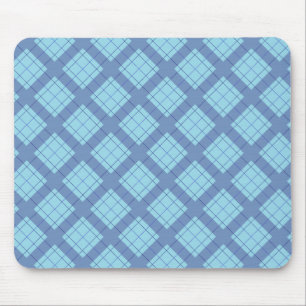 Variation Blue Plaid Mousepad