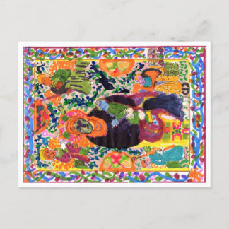 Variation sur carte postale Madonna & Child