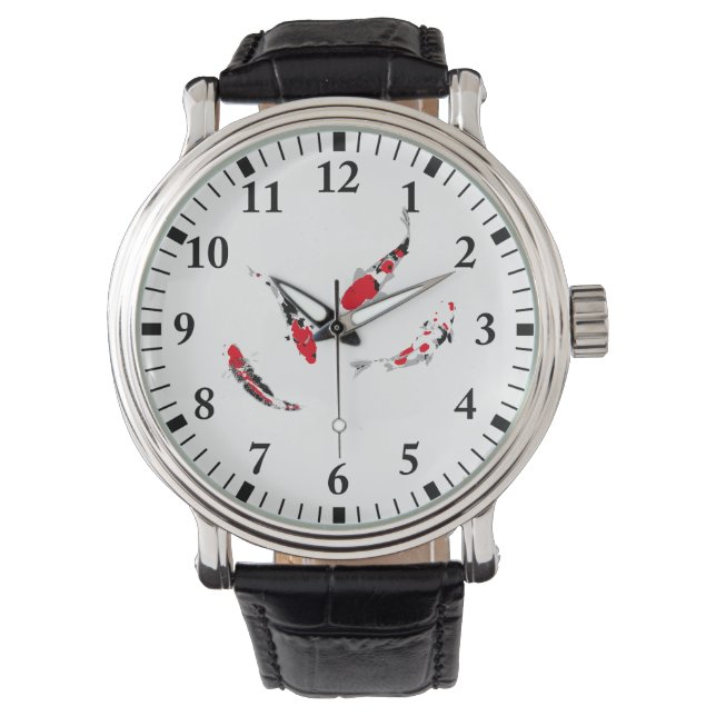 Varicolored carps watch (Front)
