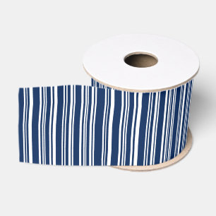Varied Navy and White Stripes Ribbon Grosgrain Ribbon