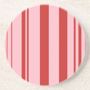 Varied Stripes/Pink & Red Coaster