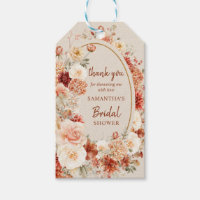 Variegated autumn floral rusty ivory blush sage