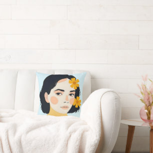 Variegated Human Throw Pillow