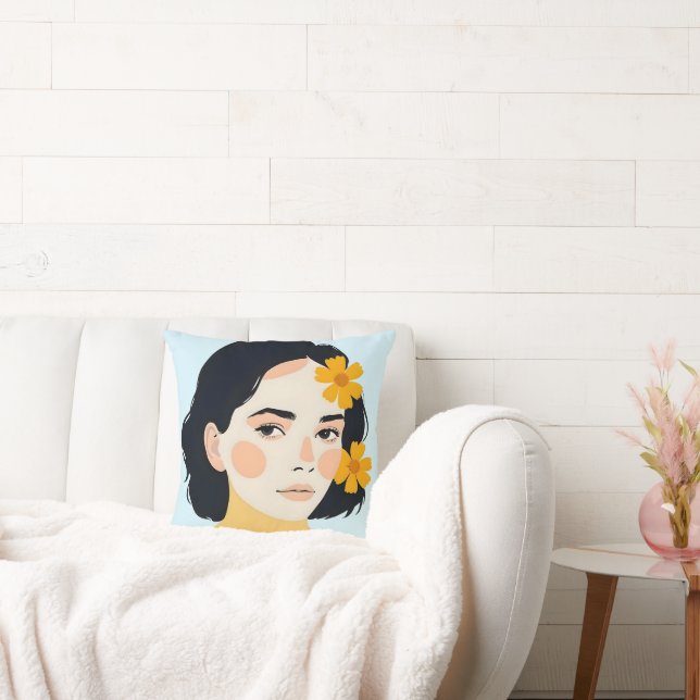 Variegated Human Throw Pillow (Couch)