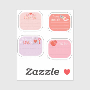 Variété I Loety You Sticky Note Stickers