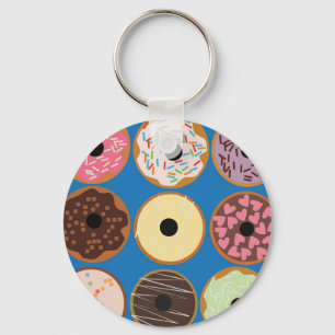 Varieties of Doughnuts Keychain