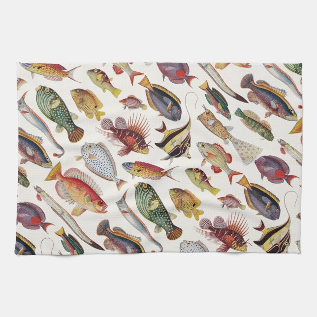 Varieties of Fish Kitchen Towel (Horizontal)