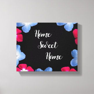 Variety model black pink canvas print