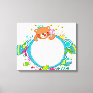 Variety of candies canvas print