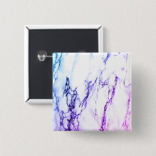 Variety of Purples and Blueish  Vein Marble Look 2 Inch Square Button