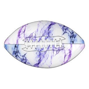 Variety of Purples and Blueish  Vein Marble Look Football