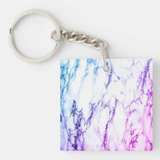 Variety of Purples and Blueish Vein Marble Look Keychain