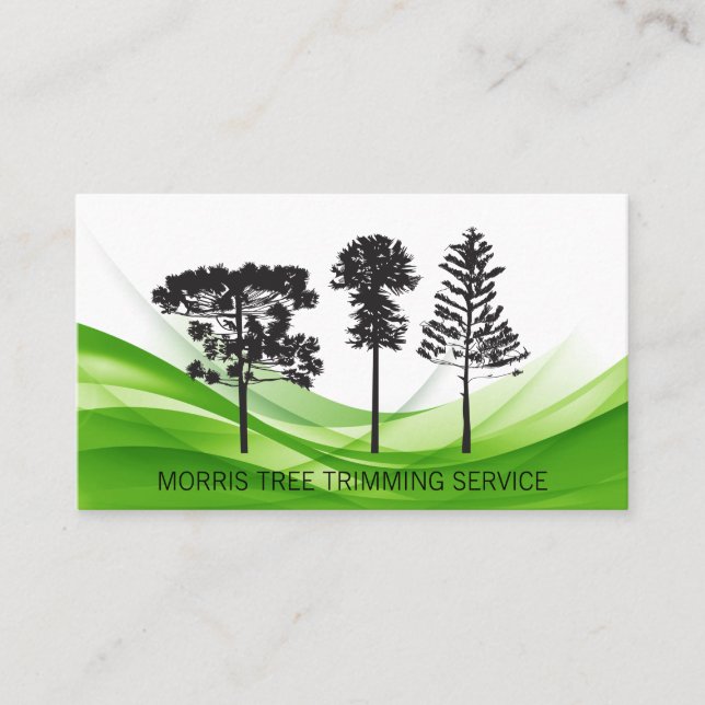 Variety of Trees | Landscaping | Topiary Business Card (Front)