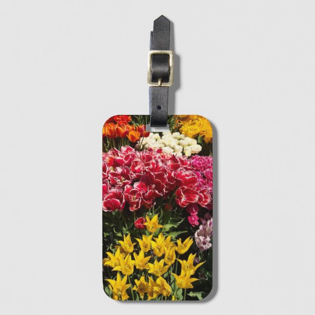 Variety of Tulips Luggage Tag (Front Vertical)