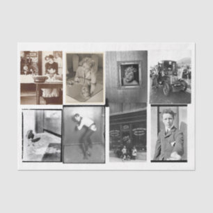 Variety Photograph Decoupage Collage  Tissue Paper