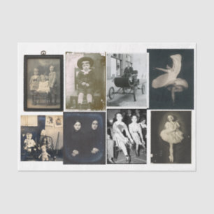 Variety Photograph Decoupage Collage  Tissue Paper