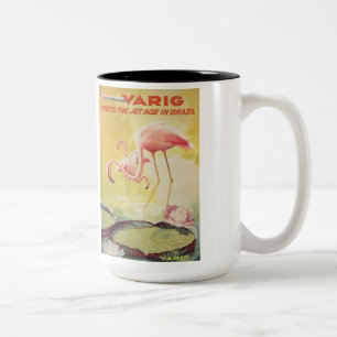 Varig Vintage Poster for Brazil Mug