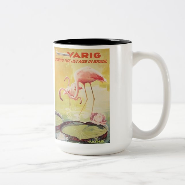 Varig Vintage Poster for Brazil Mug (Right)