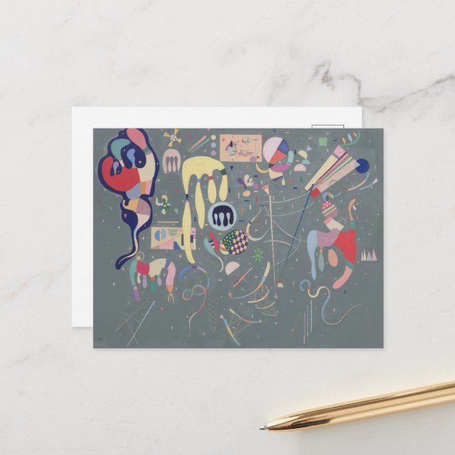 Various Actions, Kandinsky  Postcard (Front/Back In Situ)