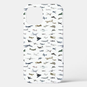 Various American Military Airplanes iPhone 12 Case
