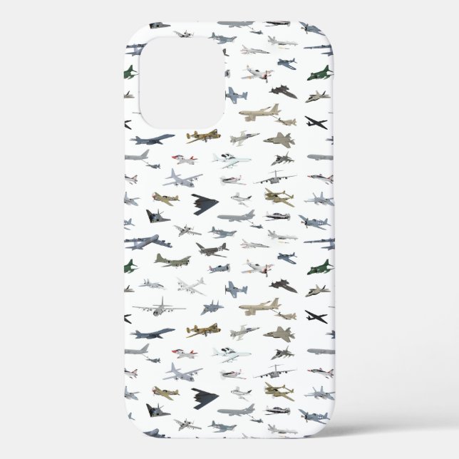 Various American Military Airplanes Case-Mate iPhone Case (Back)
