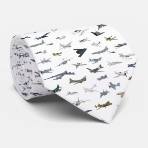 Various American Military Airplanes Tie
