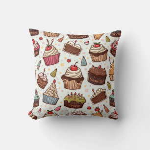 Various cake pattern cushions
