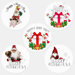 Various Christmas Labels