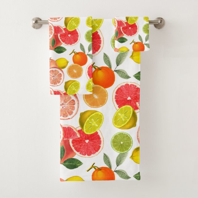 Various Citrus Fruits  Bath Towel Set (Insitu)