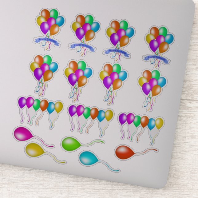 Various Colourful Festive Balloons Multiple Colour (Detail)