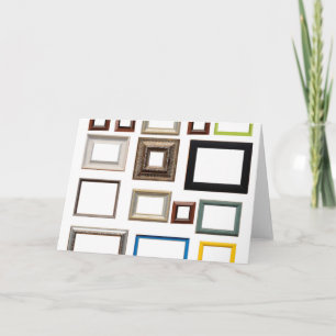 Various Colourful Picture Frames Card