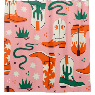 Various cowboy boots pattern