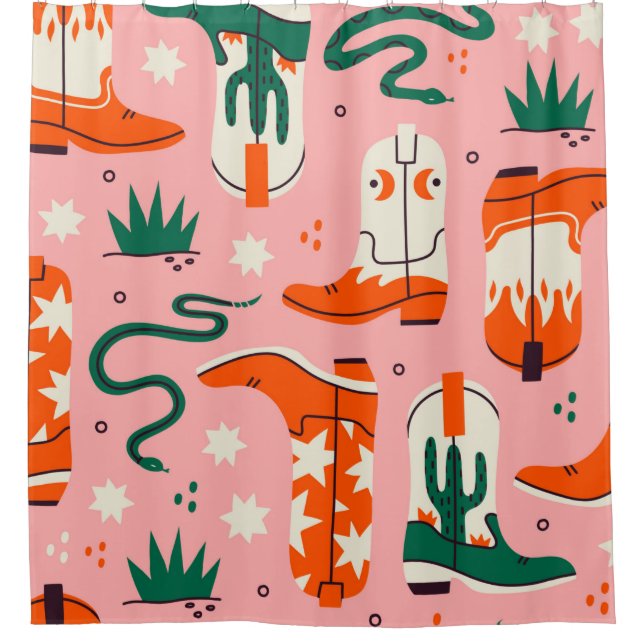 Various cowboy boots pattern (Front)