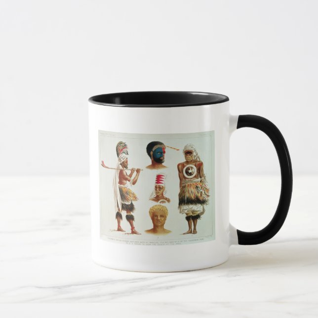 Various Dancing Costumes Worn at Nakello, Fiji Mug (Right)