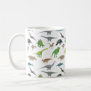 Various Dinosaurs Pattern Coffee Mug