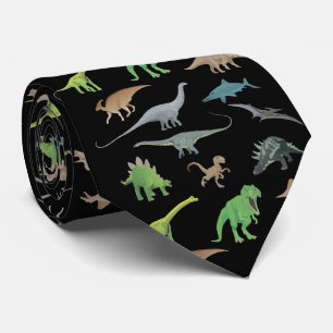 Various Dinosaurs Pattern Tie