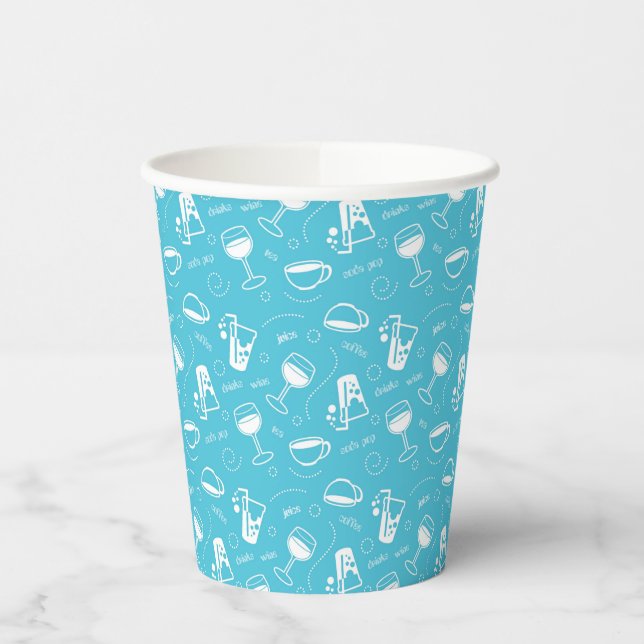 Various drinks paper cups (Left)