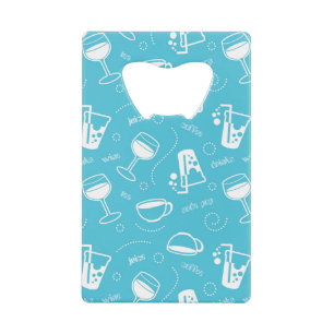 Various drinks wallet bottle opener