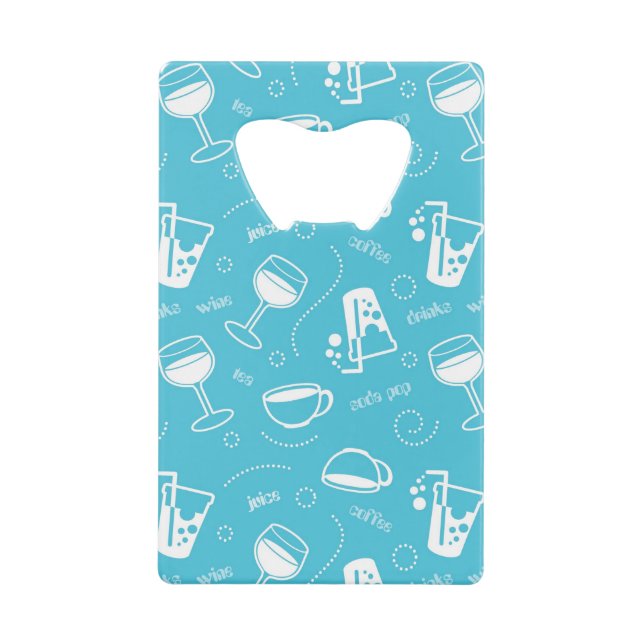 Various drinks wallet bottle opener (Front)