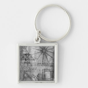 Various engines and instruments keychain